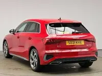 Used Audi A3 S-Line 150 HP (110 kW) 2021 Red Sedan