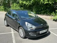 Used Kia Rio 75 HP (55 kW) 2014 Black Hatchback