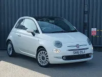 Used Fiat 500 Lounge 69 HP (50 kW) 2016 White Hatchback