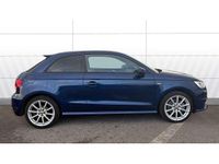 Used Audi A1 S-Line 125 HP (91 kW) 2017 Blue Hatchback