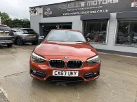 Used BMW 118 Sport Line 136 HP (100 kW) 2017 Sunset orange metallic paint Hatchback