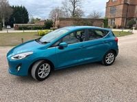 Used Ford Fiesta Zetec 2017 Blue Hatchback