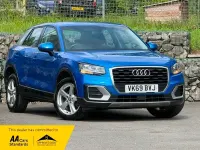 Used Audi Q2 Sport 116 HP (85 kW) 2019 Ara blue crystal effect metallic SUV