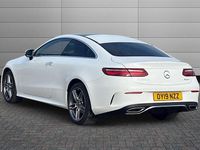 Used Mercedes E220 AMG line 194 HP (142 kW) 2019 Polar white Coupe