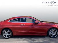 Used Mercedes C250 AMG line 201 HP (147 kW) 2017 Red Coupe