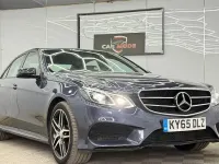 Used Mercedes E220 AMG 177 HP (130 kW) 2015 Blue Sedan