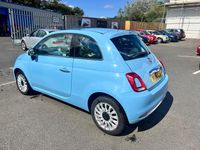 Used Fiat 500 Lounge 69 HP (50 kW) 2016 Blue Hatchback