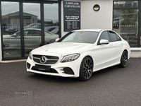Used Mercedes C220 AMG line 2018 White Sedan