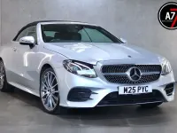Used Mercedes E350 AMG line 2018 Silver Cabriolet