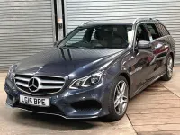 Used Mercedes E250 AMG line 204 HP (150 kW) 2015 Grey Estate