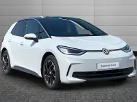 New VW ID.3 Pro 147 kW (201 HP) 2026 Glacier white with solid black roof Hatchback