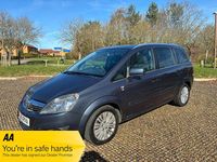 Used Vauxhall Zafira Excite 2011 Blue MPV