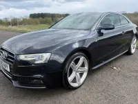 Begagnad Audi A5 S-Line 2012 Blå Sportkupé