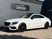 Used Mercedes C220 AMG Line Premium 170 HP (125 kW) 2017 White Coupe