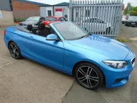 Used BMW 218 Sport Line 2015 Blue Cabriolet