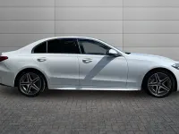 Used Mercedes C200 AMG line 221 HP (162 kW) 2025 Opalite white bright Sedan
