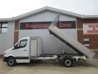 used Mercedes Sprinter 314 CDI SINGLE CAB TIPPER TRUCK WITH TOOL BOX AND FULL ALLOY BODY EURO 6 / ULEZ COMPLIANT.