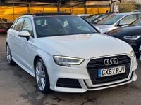 Used Audi A3 Sportback S-Line 2017 White Hatchback