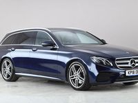 Used Mercedes E220 AMG line 194 HP (142 kW) 2018 Blue Estate