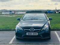 Used Mercedes E220 AMG line 2016 Black Cabriolet