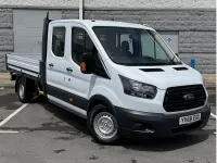 Used Ford Transit 130 HP (95 kW) 2019 White Cabriolet