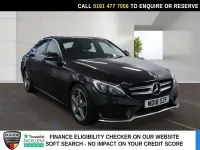 Used Mercedes C200 AMG line 184 HP (135 kW) 2018 Black Sedan