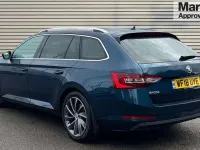 Used Skoda Superb 190 HP (139 kW) 2018 Blue Estate