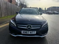 Usado Mercedes C220 AMG line 2017 Azul Carrinha