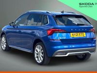 Used Skoda Kamiq SE L 147 HP (108 kW) 2021 Race blue metallic SUV