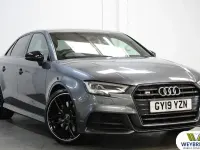 Used Audi S3 Black Edition 300 HP (220 kW) 2019 Daytona grey Sedan