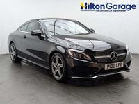 Used Mercedes C250 AMG line 204 HP (150 kW) 2017 Black Coupe