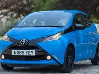 Used Toyota Aygo X-cite 69 HP (50 kW) 2016 Blue Hatchback