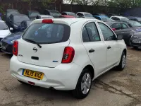 Second-hand Nissan Micra Visia 79 CP (58 kW) 2015 Alb Hatchback