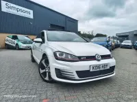 Used VW Golf VII GTI 220 HP (161 kW) 2016 White Hatchback