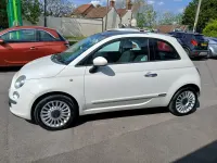 Second-hand Fiat 500 Lounge 69 CP (50 kW) 2009 Alb Cabrio