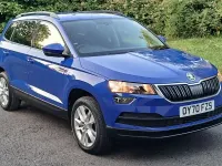 Used Skoda Karoq SE Technology 116 HP (85 kW) 2020 Blue SUV