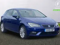 Used Seat Leon XCELLENCE 150 HP (110 kW) 2019 Blue Hatchback