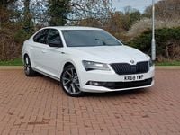 Used Skoda Superb SportLine 150 HP (110 kW) 2019 White Hatchback