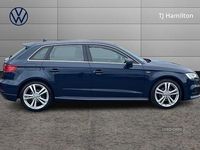 Used Audi A3 S-Line 150 HP (110 kW) 2019 Blue Hatchback