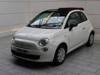 Used Fiat 500 Pop 85 HP (62 kW) 2011 White Cabriolet