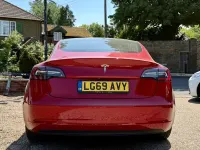 Used Tesla Model 3 Standard Range 239 kW (325 HP) 2019 Red Sedan