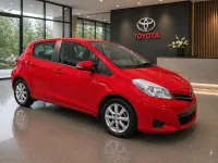 Used Toyota Yaris 99 HP (72 kW) 2013 Red Hatchback