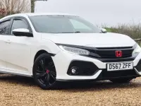 Używany Honda Civic Sport 182 KM (133 kW) 2017 Biały Hatchback
