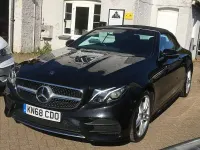 Used Mercedes E350 AMG line 258 HP (189 kW) 2017 Black Cabriolet