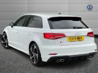 Used Audi S3 Sportback Black Edition 296 HP (217 kW) 2019 White Hatchback