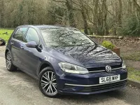 Used VW Golf VII SE 150 HP (110 kW) 2018 Blue Hatchback