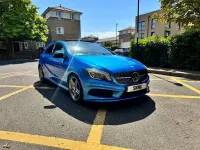 Used Mercedes A200 AMG 156 HP (114 kW) 2015 Blue Hatchback