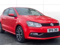 Used VW Polo Match 90 HP (66 kW) 2016 Red Hatchback