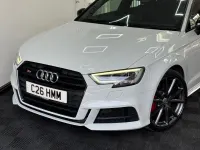 Begagnad Audi S3 Sportback Black Edition 2018 Vit Halvkombi