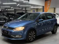 Begagnad VW Polo Match 2016 Blå Halvkombi